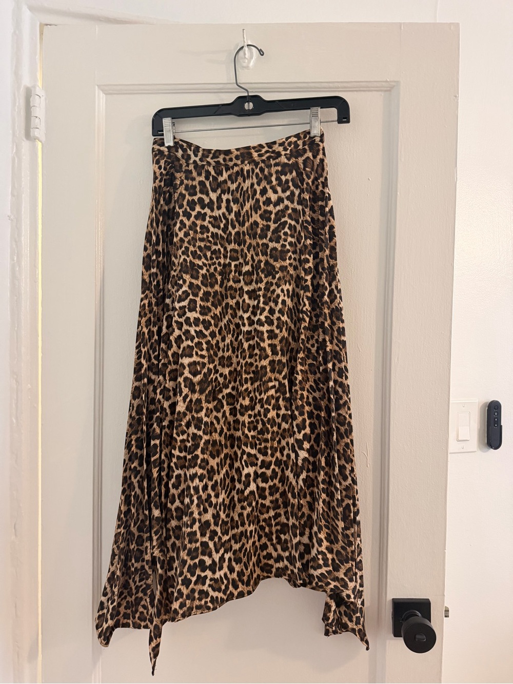 Zara Leopard Print Midi Skirt - Brown & Black